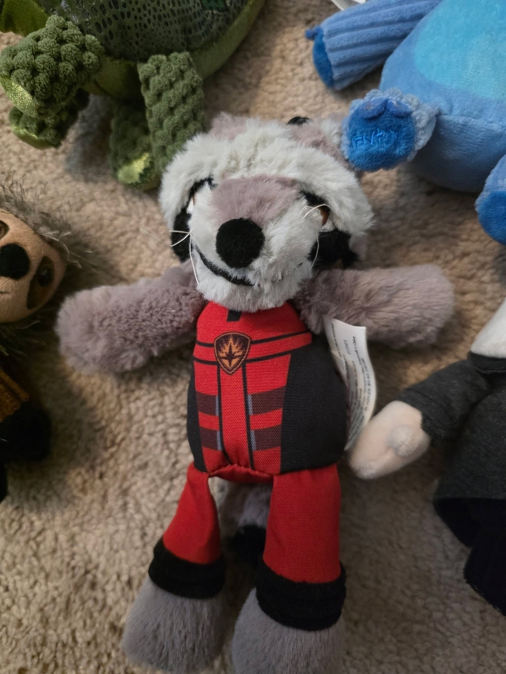 Scentsy Grey and Red Raccoon Plush Stuffed Animal